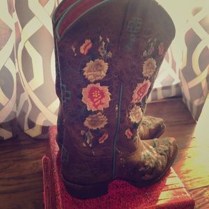 🤎 Macie Bean boots 🤎 Embroidered flowers - 13